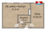 Pronájem bytu 2+kk, 46 m², Částkov
