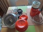 Prodám oranžový mixér s příslušenstvím,