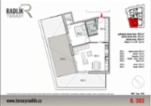 Nadstandardní 2+kk s velkorysou terasou v novostavbě – Radlík, Jílové u Prahy