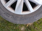 4 x originál VW alu disky+letní pneu
