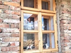 Dřevěná špaletová okna 7 ks