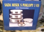 Sada nerezových misek s UH poklopy