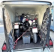 Skříň Cargo, modrý, boční dveře, Aerodynamický