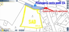 Ovocný sad 2 515 m v srdci Třebenic 