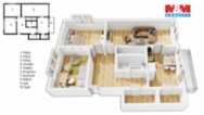 Prodej bytu 3+1, 77 m², Orlík nad Vltavou