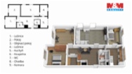 Prodej bytu 4+1, 109 m², Mladošovice
