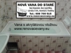 RENOVACE VANY akrylátovou vložkou