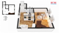 Prodej bytu 3+1, 65 m², se zahradou 928 m² Bělá nad Svitavou