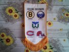 Vlajky klubů NHL+odznak LA Kings