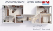 Byt 3+1, 72 m², Praha, ul. Parmská