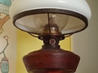 Starožitná petrolejová lampa