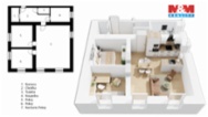 Prodej bytu 3+kk, 82 m², Strakov