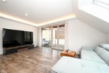 Bydlení Smetánka, prostorný byt 4+kk, 143 m2 + terasa 41 m2, 2× garážové stání, Praha 9  H