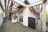 Bydlení Smetánka, prostorný byt 4+kk, 143 m2 + terasa 41 m2, 2× garážové stání, Praha 9  H