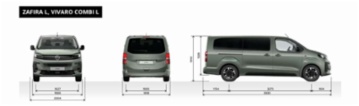 Opel Vivaro, COMBI L 2.2 150k MT6- 9 míst, MPV,