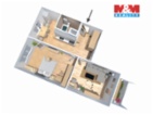 Prodej bytu 2+1, 61 m², DV, Chomutov, ul. Skalková