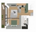 Exkluzivní 2+kk s velkou terasou po kompletní rekonstrukci  Křižíkova ulice, Praha 8  Karlín
