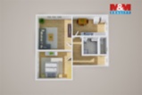 Prodej bytu 2+1, 56 m², Bílina